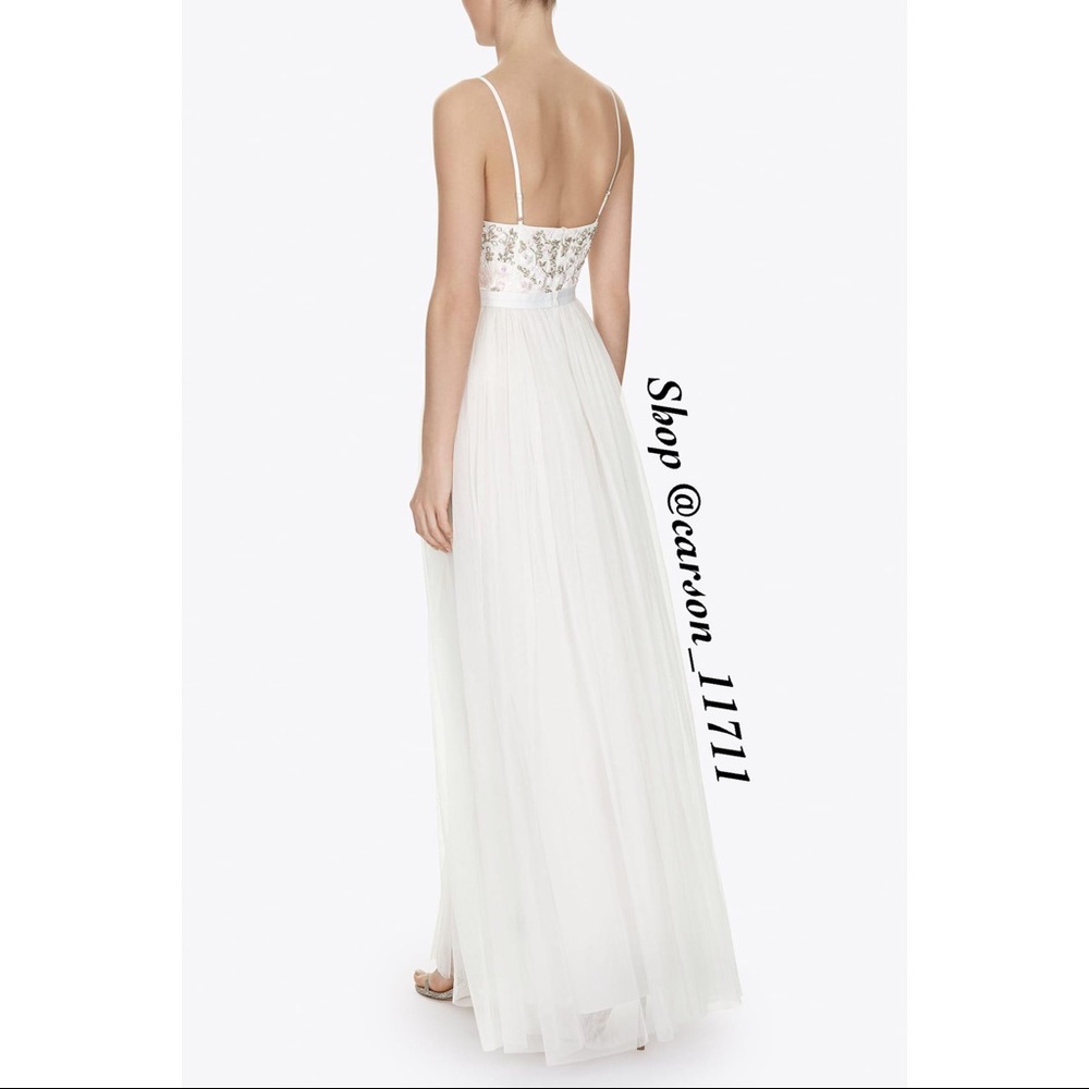 NWT Needle & Thread Bridal Embellished Tulle Gown 0 - Picture 4 of 12